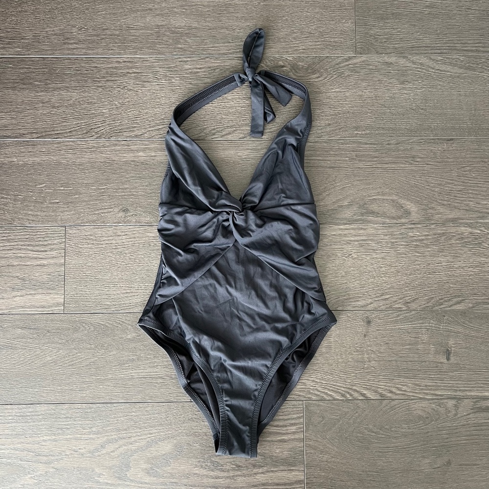 J. Crew Black One-Piece Swimsuit